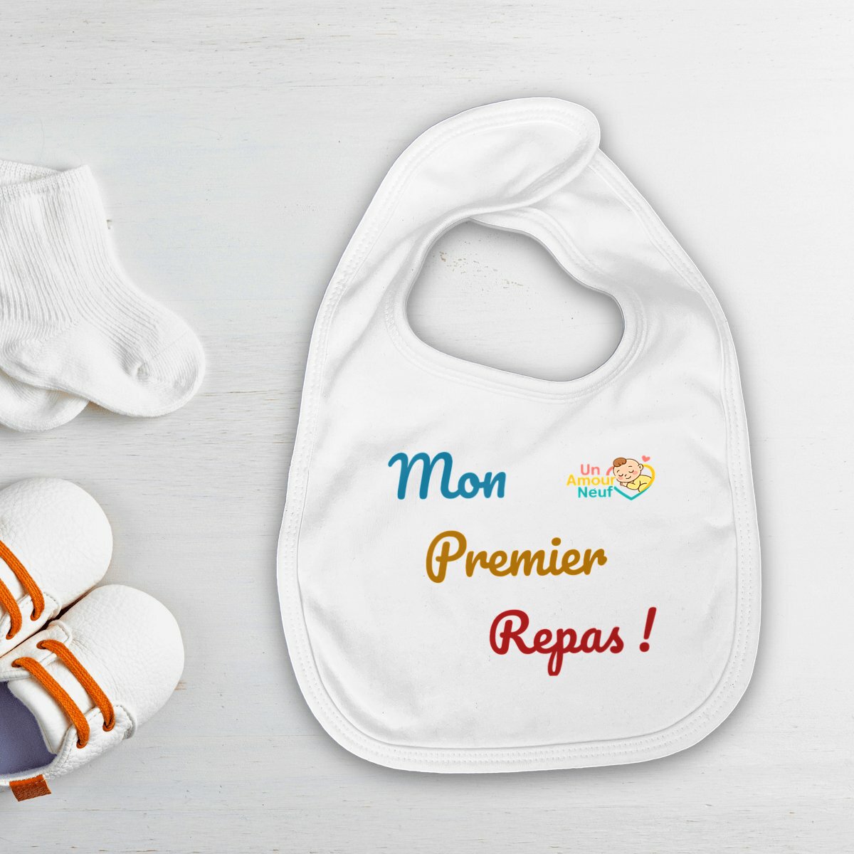 Bavoir en coton biologique 100%