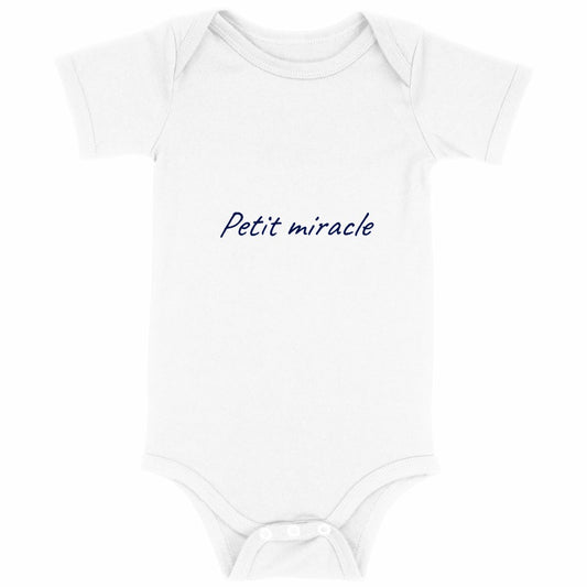Body bébé “Petit miracle” – 100 % coton bio